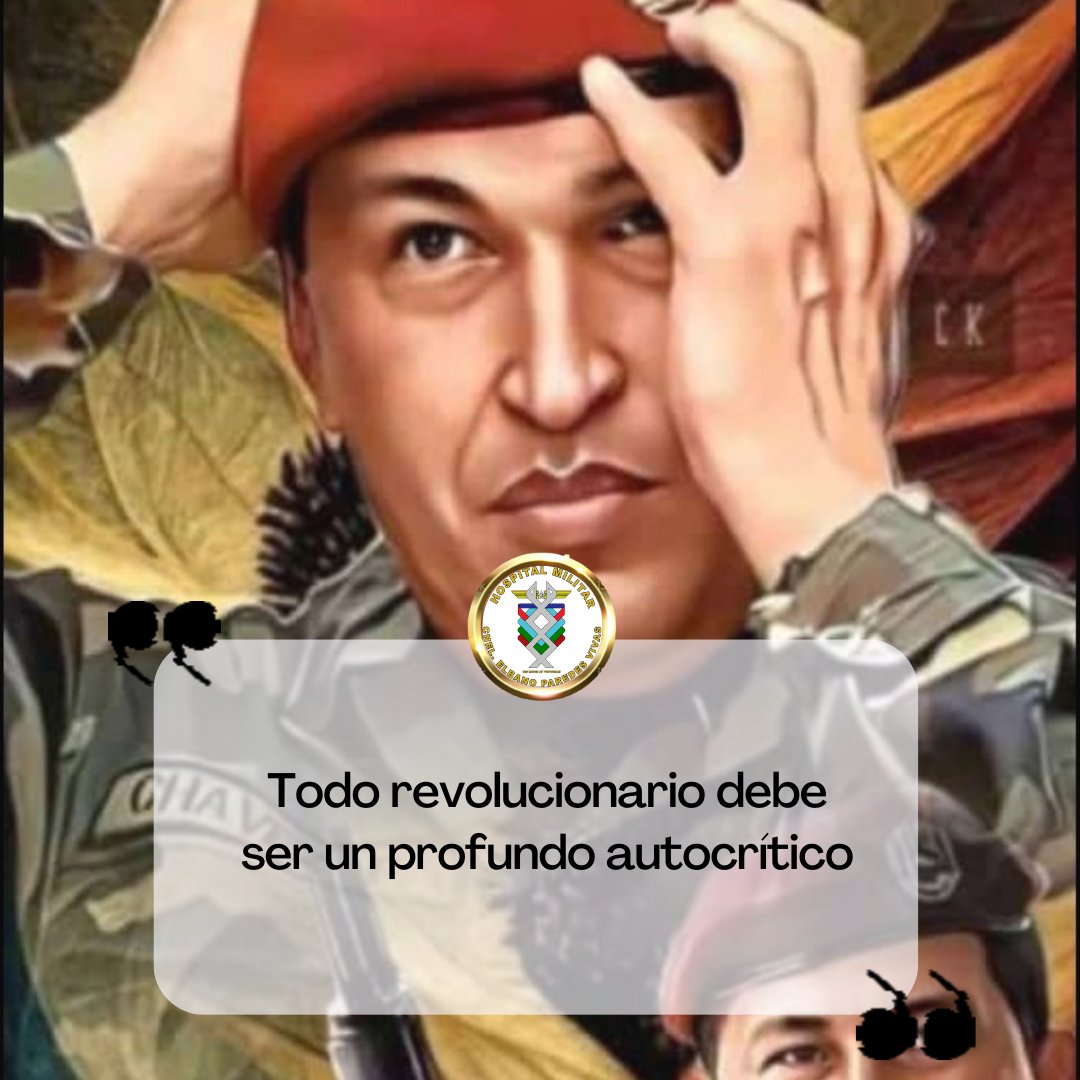 #29May || ✍️🇻🇪 #PensamientoRevolucionario del Cmdte. Eterno Hugo Rafael Chávez:

#EncrucijadaDeSalud
#RedSanitariaMilitar
#DigesaludFANBCuidaTúSalud
#FANB
