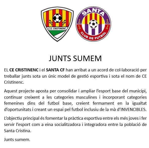 cecristinenc_'s tweet photo. 📝 Comunicat oficial!
#ForçaVerds💚 #juntssumem https://t.co/TfwBzfy7n6