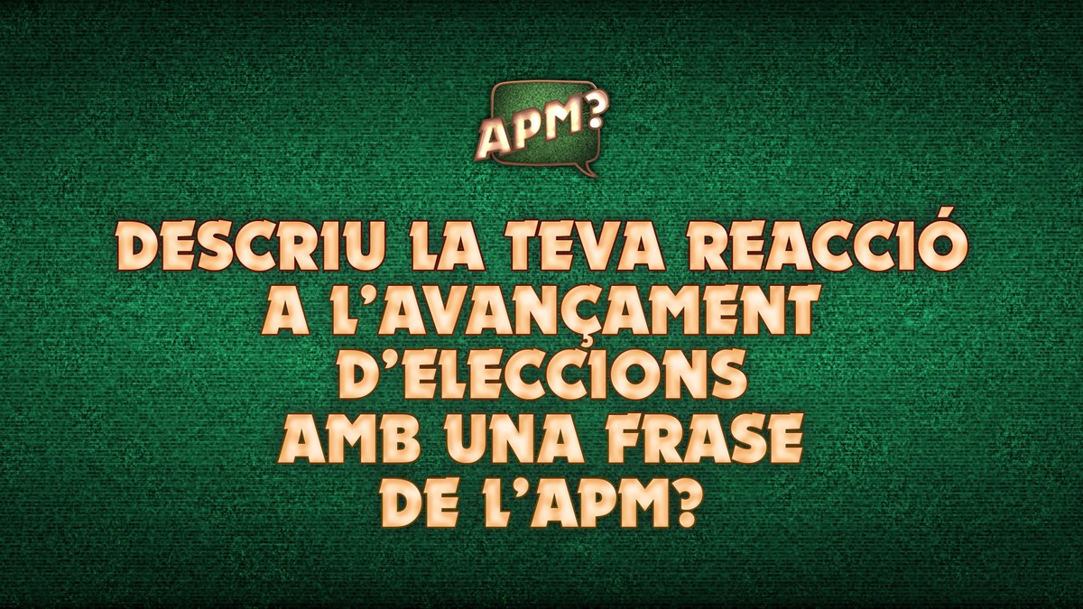 ALGUNA PREGUNTA MÉS? tweet media