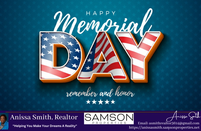 ASmithREsvc's tweet photo. Today, we honor those who gave their lives for our country. Our team wishes you and your loved ones a safe and fun weekend. https://t.co/wcPQ68d7TV