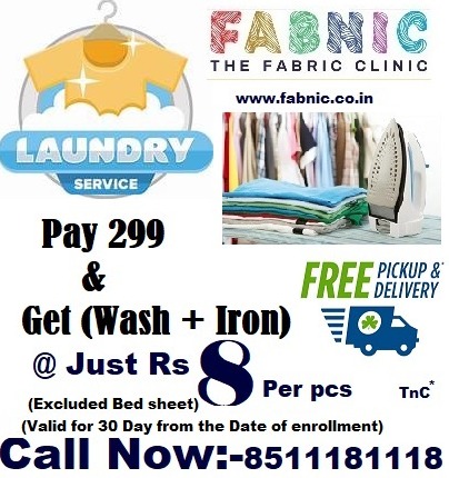 'LAUNDRY SERVICE' in NCR Region @Rs. 8 Per Piece 

#freepickupanddelivery
#freepickupanddrop
#freepicks
#freepicksdaily

Learn more:

fabnic.co.in
x.com/fabnicindia
instagram.com/fabnicdryclean…
linkedin.com/in/fabnic-indi…
facebook.com/profile.php?id…

#laundryservices