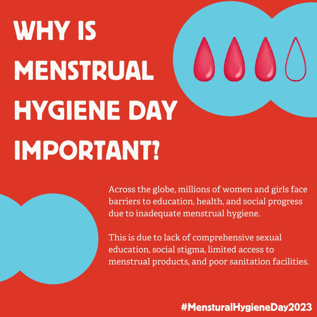 GirlsNotBrides's tweet photo. ✨Happy #MenstrualHygieneDay2023!✨
Yesterday, we celebrated #MHDay2023, a global movement advocating for safe menstrual products, comprehensive sexual education, and facilities, and breaking stigmas.
Swipe left to discover the link between menstrual hygiene and child marriage. https://t.co/sGYw76BHDV