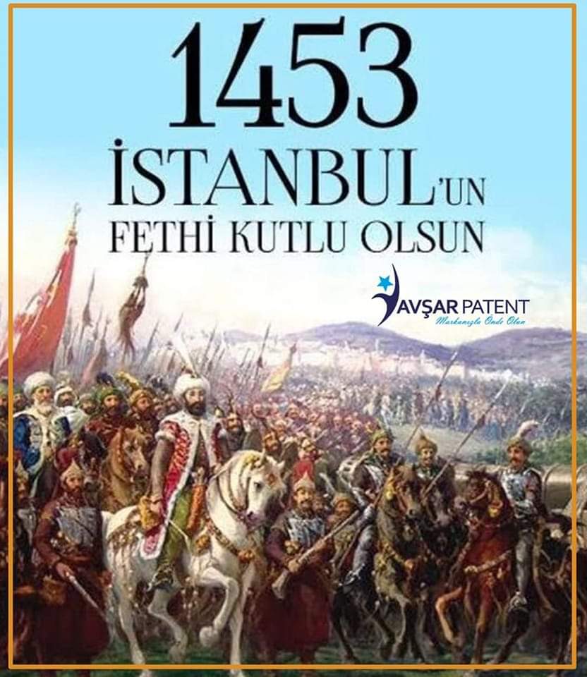 İstanbul'un Fethi'nin 570. yılında, Alemlerin Sultanı Hz.Muhammed Mustafa (s.a.v)'in övgüsüne mazhar olan Fatih Sultan Mehmed Han ve kumandasındaki kahraman ecdadımızı rahmet ve minnetle anıyoruz.
#İstanbulunFethi