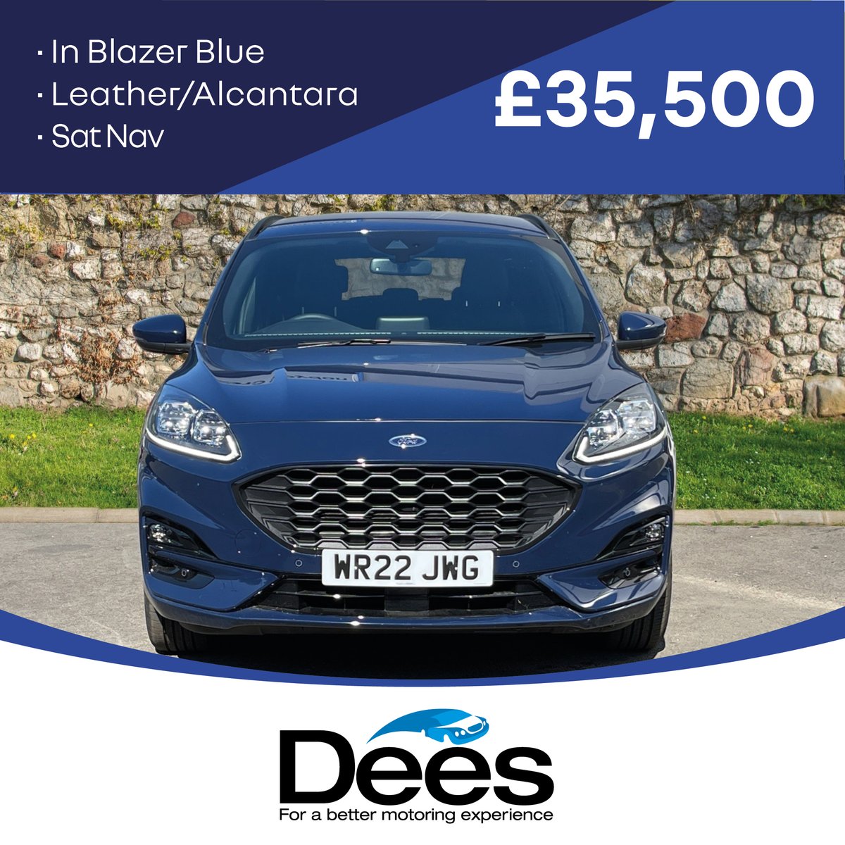 Dees_Ford's tweet photo. 2022 Ford Kuga 2.5 FHEV ST-Line Edition CVT, Hybrid.
With Sat Nav. Under 2,000 Miles in Blazer Blue.

Available at £35,500

- Part Exchange Available
- Ready to Test Drive
- Finance Available
- Qualifies for Warranty4Life

Find out more: 020 8031 9513

https://t.co/D7aiewkDs5 https://t.co/bR45Pd0ieW