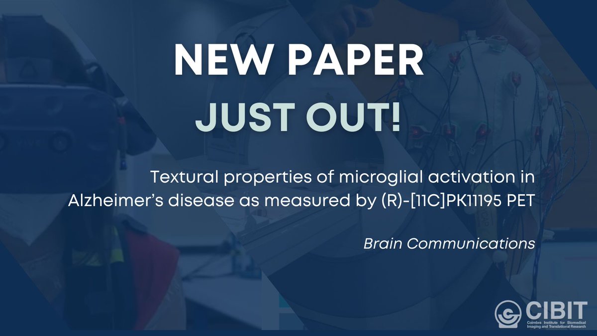 CIBIT_UC's tweet photo. #NewResearch explores the role of (R)-[11C]PK11195 #PET textural parameters as indirect measures of neuroinflammation &amp; disease burden in #Alzheimers  disease.

@braincomms 👉 https://t.co/0iDJczAkMo https://t.co/6JuGcrmZOh