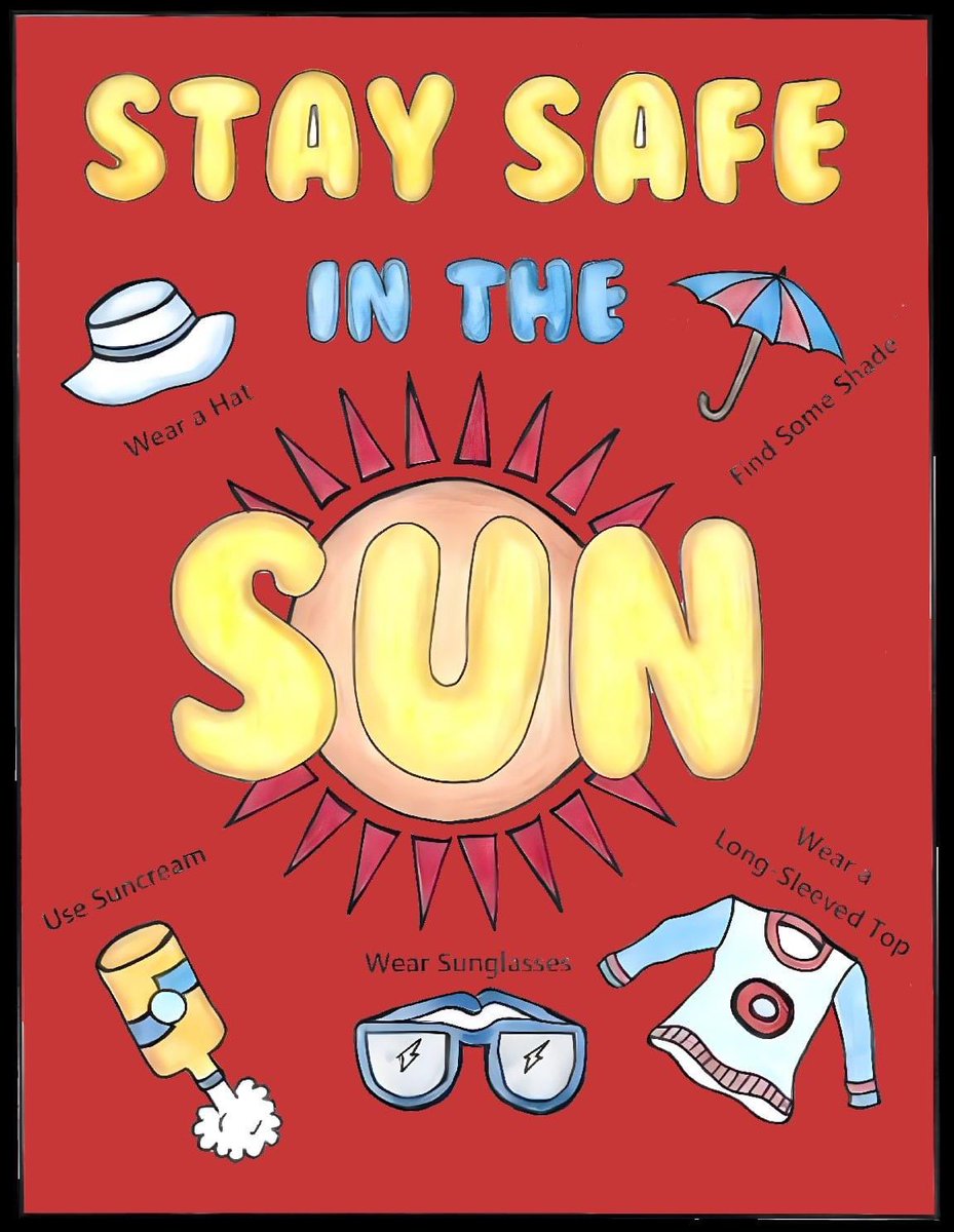 ☀️We love it when the sun is out! 
‼️But please take care &amp;avoid increasing cancer risk by staying safe in the sun!
☀ Too much ultraviolet (UV) from sun can damage DNA  &amp; cause skin cancer.
☀ In the UK 9 in 10 cases of melanoma could be prevented by staying safe in the sun