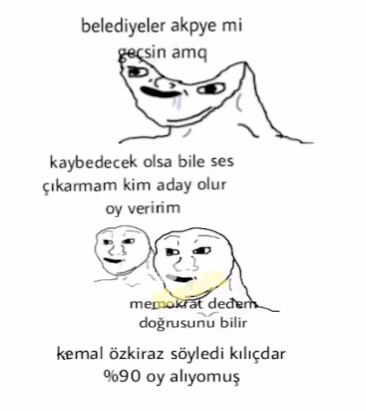 lmergenl's tweet photo. @portovechiaaa ilk turda ince olsaydı erdoğanın oylarının çok daha düşük olacağı bir gerçek. kk'nin de düşerdi ama erdoğancılarda "haha kazandık bile" düşüncesi oluşmazdı. hadi onu boşver de imamoğlu veya yavaş varken kk kendini aday yaptıysa yenilmemizin sorumlusu ince mi amk ya https://t.co/6DSfkMtC3V