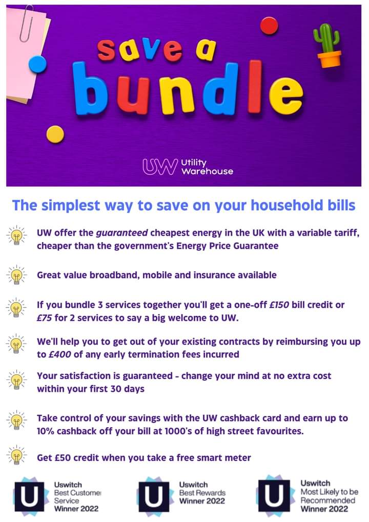 👋 #elevenseshour 
I'm available today if you would like to reduce all your household bills 🤜 

Save time ⏲ 
Save money 💰 
Save a bundle 🚀 

uw.partners/Martyn.rhodes/… 

#firsttmaster #MHHSBD @BlazedRTs #EarlyBiz #bizhour #atsocialmedia