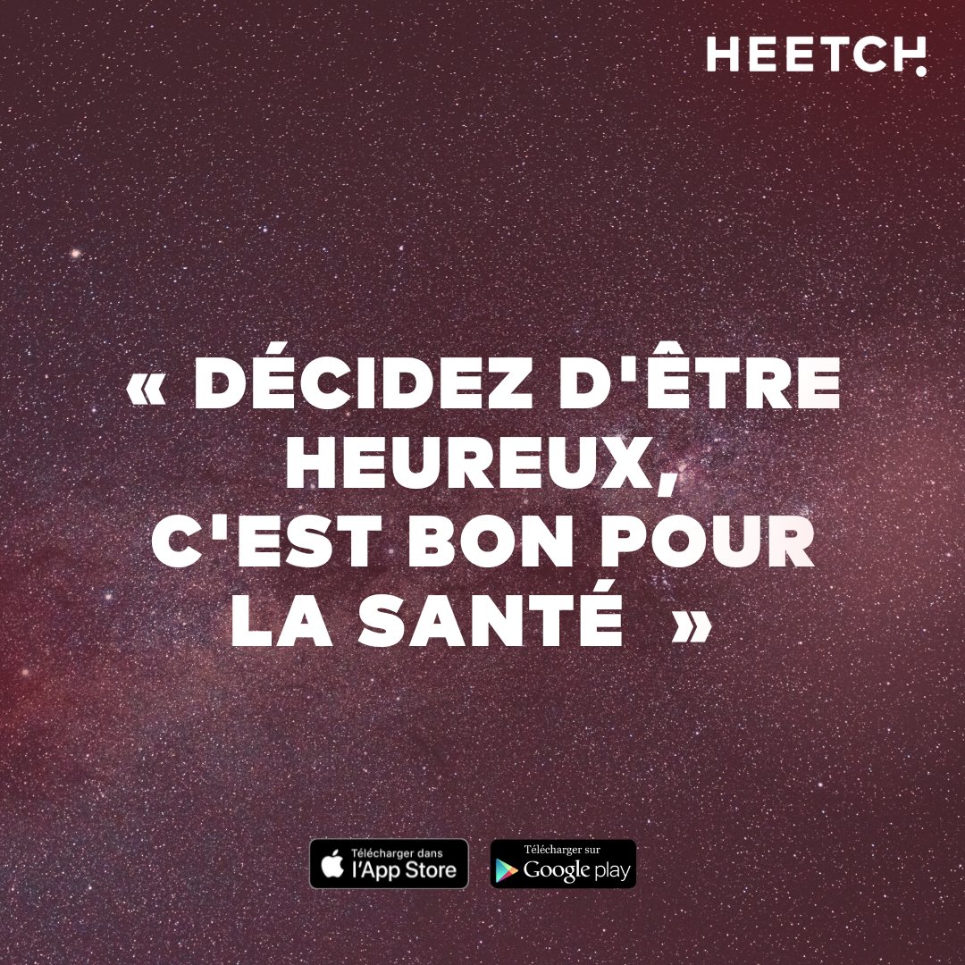 Cette semaine, on est positif !
Souriez à la vie et aux opportunités, le bonheur est un état d'esprit !
°
°
#heetchmali #mondaymotivation