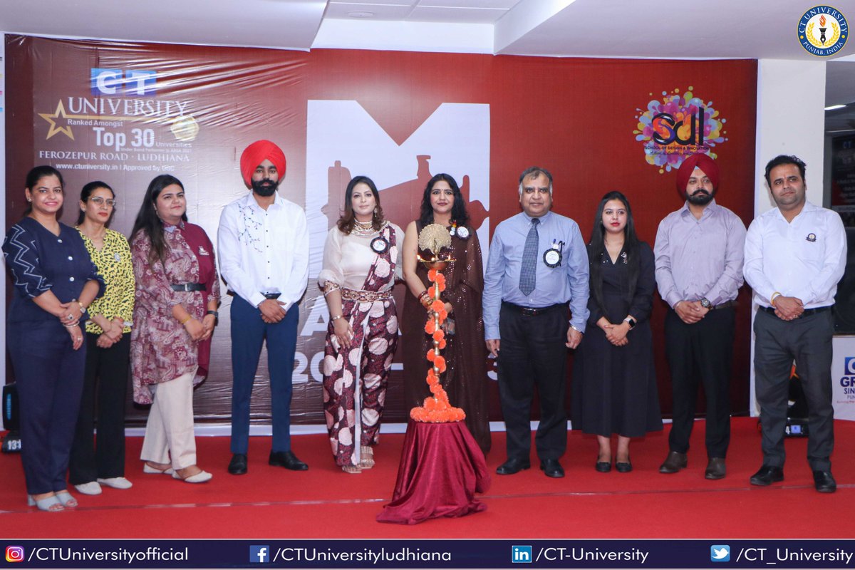 CT_University's tweet photo. ✨ Igniting Creativity at the Lamp Lighting Ceremony! 💡✨

The Department of Fashion Design, School of Design and Innovation at CT University marked the commencement of Mayassar 22-23- The Designer's Collection with the grand Lamp Lighting Ceremony.
#Mayassar #CTians #TeamCT https://t.co/9yxr8vRPdQ