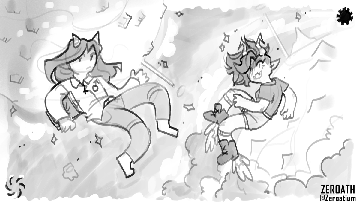 i wanted to make a small illustration with my fantrolls
#homestuck #fantroll