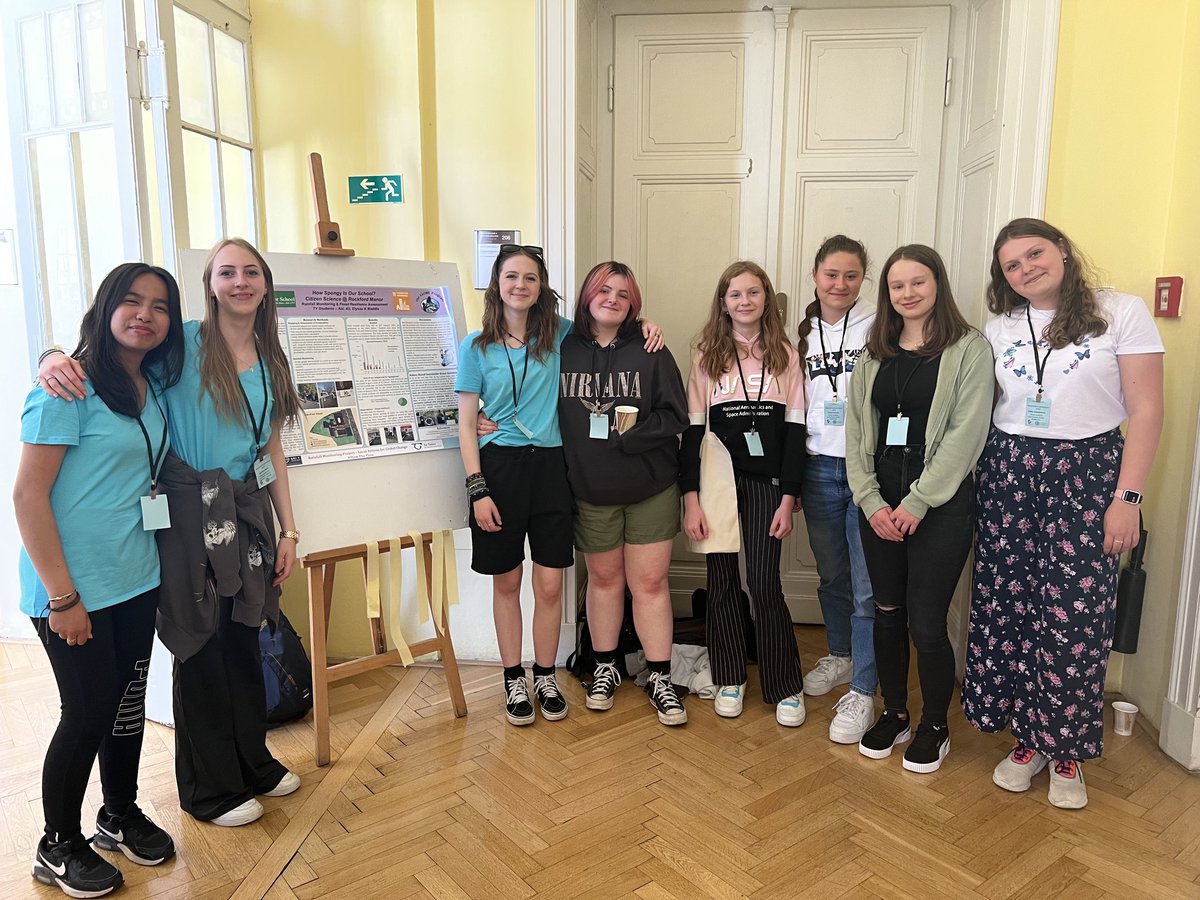 Rockford Manor (@rockfordmanor) on Twitter photo Congrats to our TY students Abi, Ali, Elyssa and Maddie on their fantastic presentation of Rockford Manor’s Rainfall & Flood Resilience research “How Spongy is Our School?” at the Globe International Conference 🌍 in Prague this week. <a href="/GLOBEIreland/">GLOBE Ireland</a> Congrats to our TY students Abi, Ali, Elyssa and Maddie on their fantastic presentation of Rockford Manor’s Rainfall & Flood Resilience research “How Spongy is Our School?” at the Globe International Conference 🌍 in Prague this week. <a href="/GLOBEIreland/">GLOBE Ireland</a>