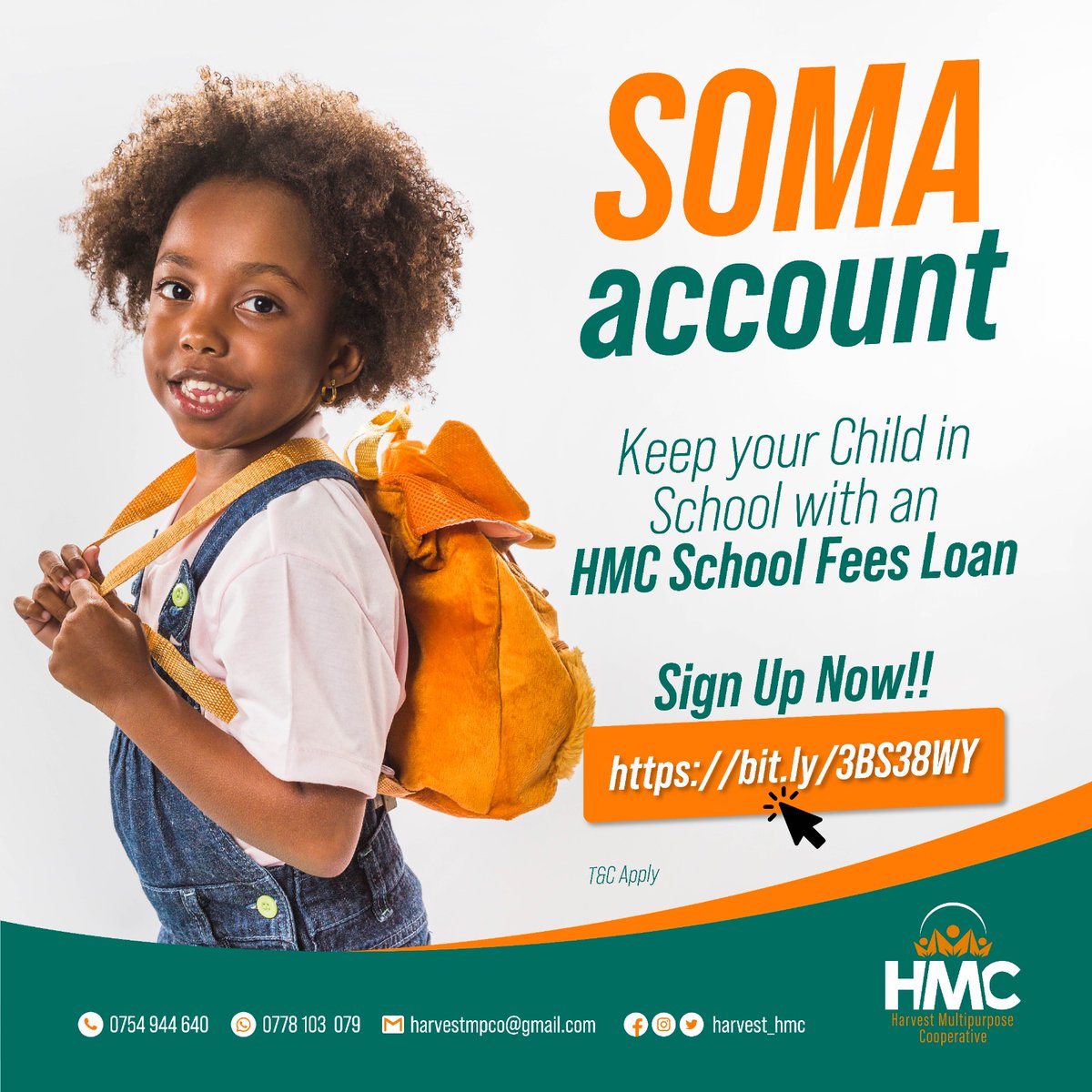 If you need a little helping hand with clearing your children's school fees, #HMC is here to lend a hand.

Register today, for a #SomaAccount and get the help you need. 

#SchoolFeesLoan #InvestmentClub
