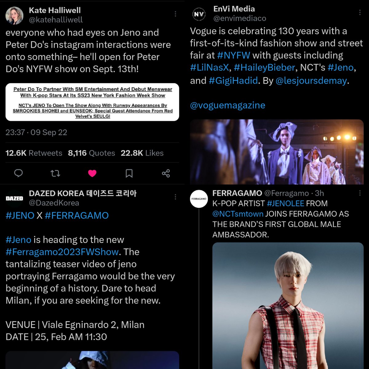 the common things from these news,
son never give hints or whatever beforehand... just a true behavior of the main slayer with talents &amp; passion while embodies the word multifaceted, confidence, trailblazer.