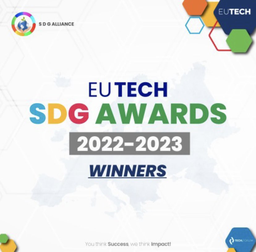 Live_Freight's tweet photo. We are proud to be the winner of the EU Tech Chamber (EUTECH) SDG 9 Award: Industry, Innovation, and Infrastructure - LIVE FR8™️.
#EUTECH #SDGAwards #sustainabledevelopmentgoals #technology #sustainability https://t.co/jptNKTNszG