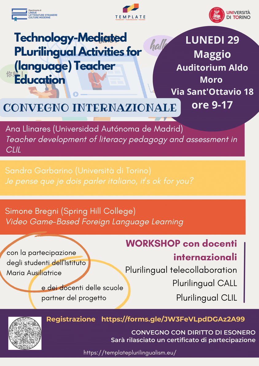 template_eu's tweet photo. Today's the day! 🥳🙌 The TEMPLATE project's final and closing event is taking place today at @unito 🇮🇹, gathering team members, researchers and teachers! https://t.co/5TfMzaEc31