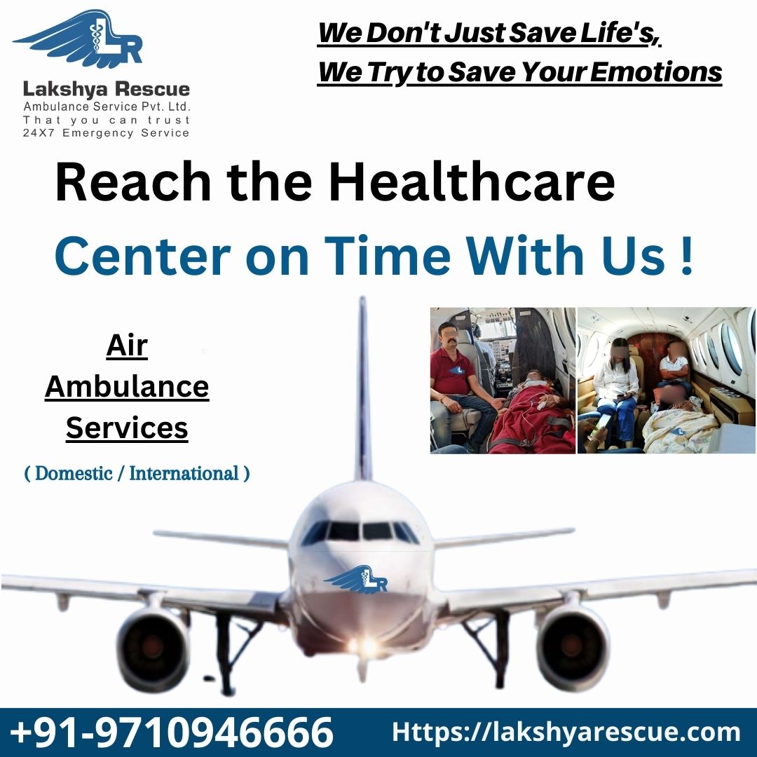 Lakshya Rescue is One of the Best Air Ambulance Provider.
Contact - +91-9710946666
Visit - lakshyarescue.com
#airambulanceservices #bestairambulanceservices
#Alwaysontime #domestic #international #Quickservices #Affordableprices #24HoursServices #Qualifiesstaff #paramedics