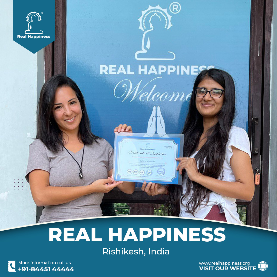 realhappiness_'s tweet image. We are proud to be part of your learning. Congratulations to All the Students on completing the Meditation Teacher Training Course with Real Happiness Ashram, Topovan, Rishikesh. 
Official link: realhappiness.org
#certificationcourse #learnmeditation #meditationttc