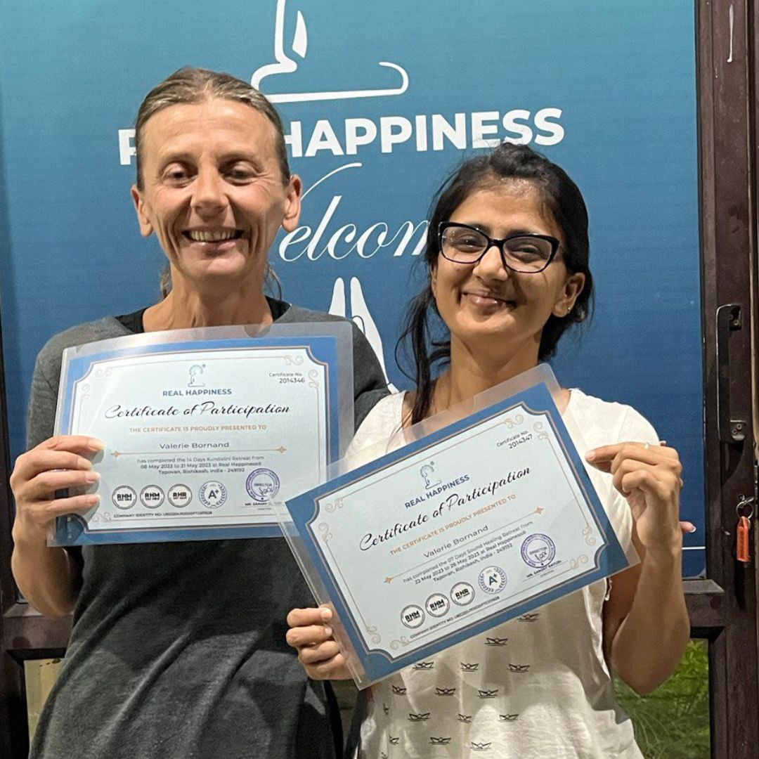 realhappiness_'s tweet image. We are proud to be part of your learning. Congratulations to All the Students on completing the Meditation Teacher Training Course with Real Happiness Ashram, Topovan, Rishikesh. 
Official link: realhappiness.org
#certificationcourse #learnmeditation #meditationttc