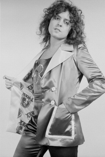 Musicians wearing their 'own' jacket, in this case: Marc Bolan #TRex 
📸unknown