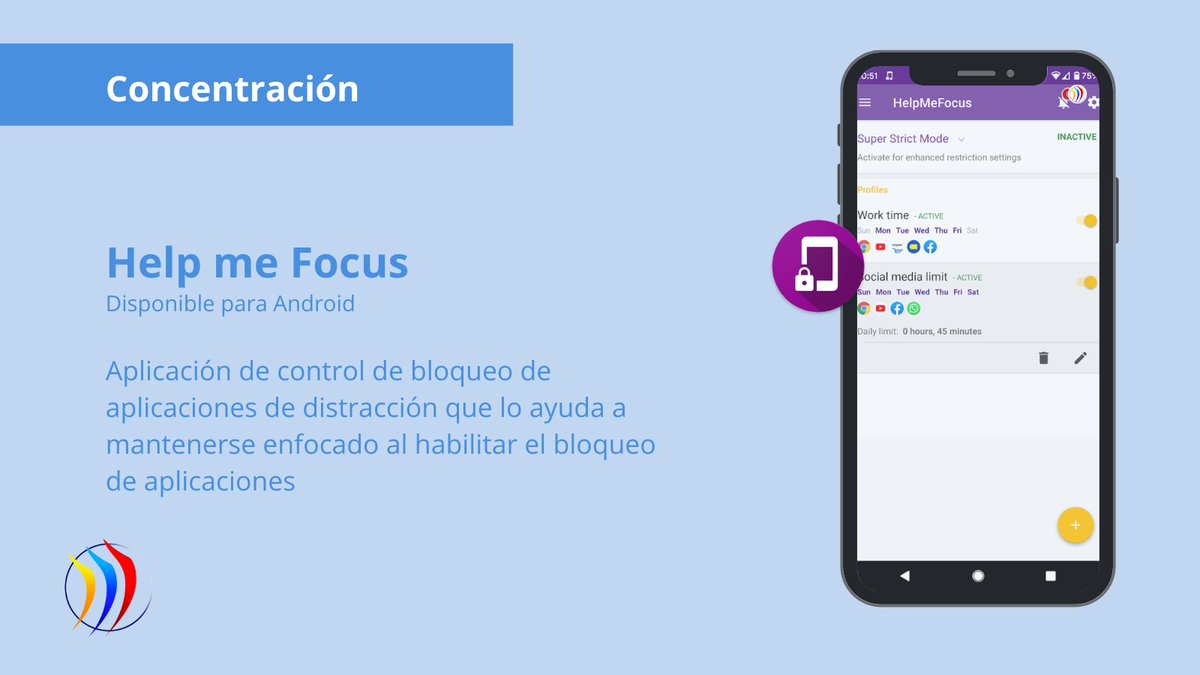 premireducacion's tweet photo. ¿Te distraes con facilidad al estudiar por culpa del móvil? ¡Todo tiene solución! Estas cuatro apps puede que te ayuden a mantener la concentración 😊 https://t.co/b9WqQobXDI