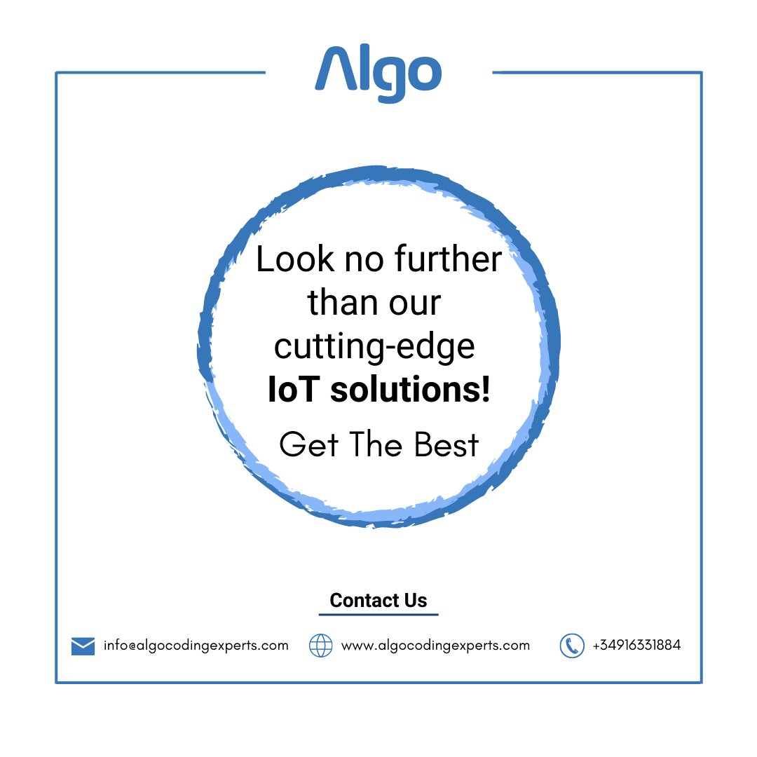 Algo_Experts's tweet image. Unlock the power of IoT with CoAP!
Embrace seamless connectivity and efficient communication between devices with the Constrained Application Protocol.
#algocodingexperts #iot #CoAP #IoT #Connectivity #SmartSolutions #iotapplication #iotsolutions #iotservices #IT #monday #spain
