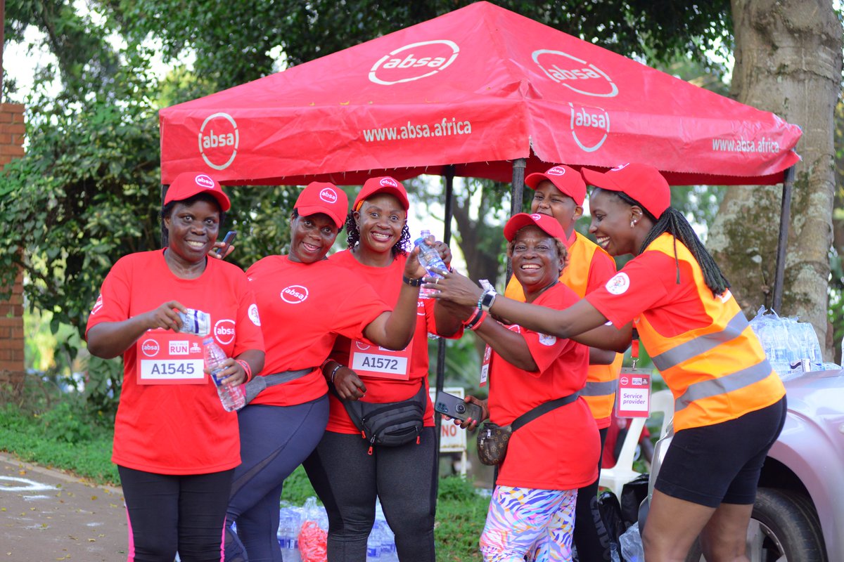 HNangonzi's tweet photo. The turnout at yesterday’s inaugural #AbsaKH3_7HillsRun was phenomenal. Thanks to the Kampala Hash Harriers for partnering with us, &amp; to all who turned up to be a part of this good cause to #RunForHer. Once again, kudos to the @AbsaUganda Marketing &amp; Customer Experience team. https://t.co/3gQJYzWlz4