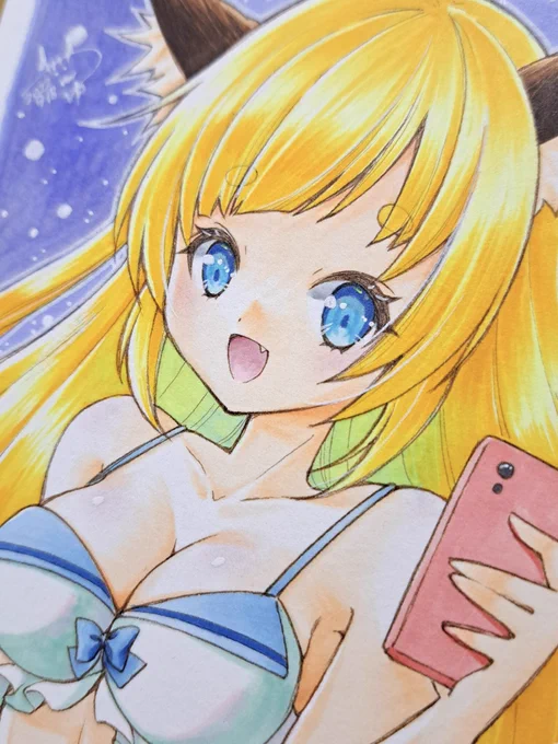 新作色紙・額入り原画追加しました。また次回イベント開催日が近付いたら在庫下げます。 