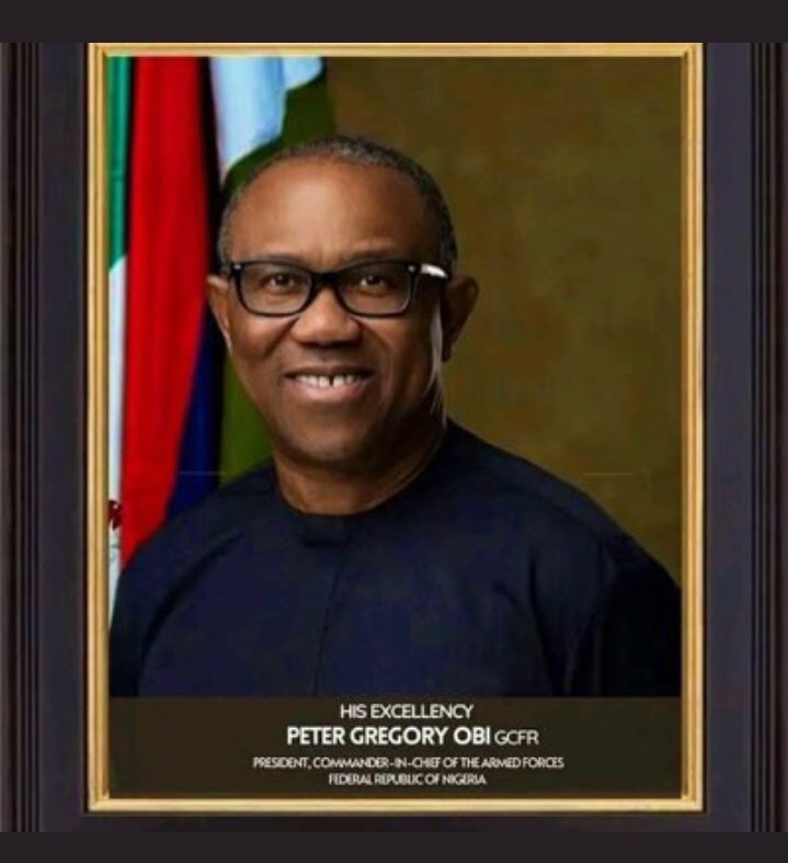Peter Gregory Obi, my president.