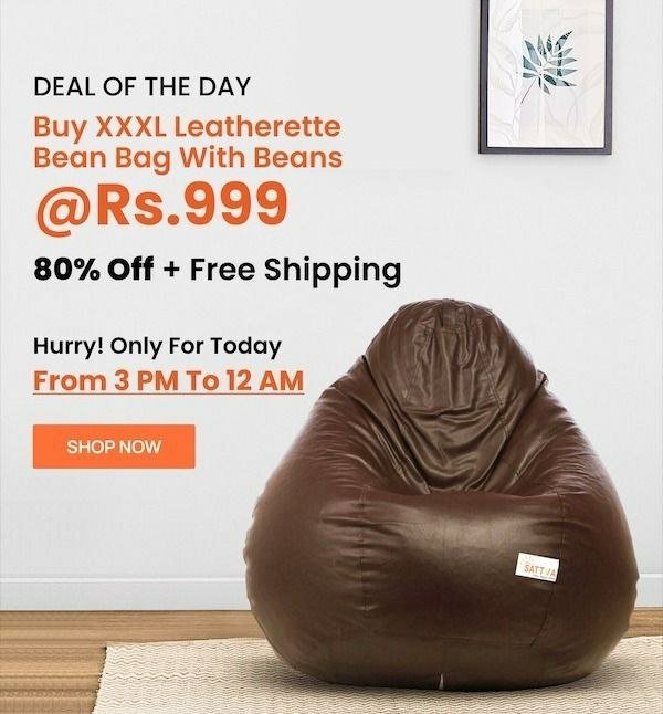 Buy Print-a-Bean 4XL Bean Bag with Beans In Maroon & Grey at 50% OFF by  ComfyBean | Pepperfry