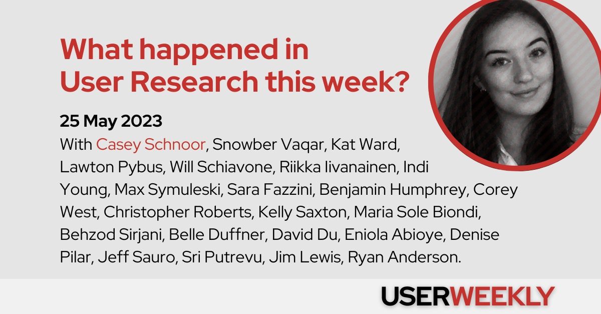 user_weekly's tweet image. What happened in User Research this week? 🗞 Empirical analysis of comment classifications using ChatGPT userweekly.com/analysis-chatg… 
#uxresearch #userresearch #ux
