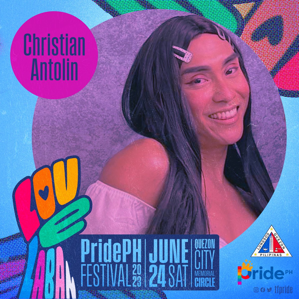 And rounding up today’s announcement of our INITIAL line up! Pak!

Drei Arias @DreiArias
Femme MNL
TFX
Christian Antolin

LOVE LABAN
PridePH Feastival 2023
June 24, 2023, QC Memorial Circle
10AM - 12MN
Spearheaded by Quezon City Government and #PridePH
#LoveLaban #OnePride