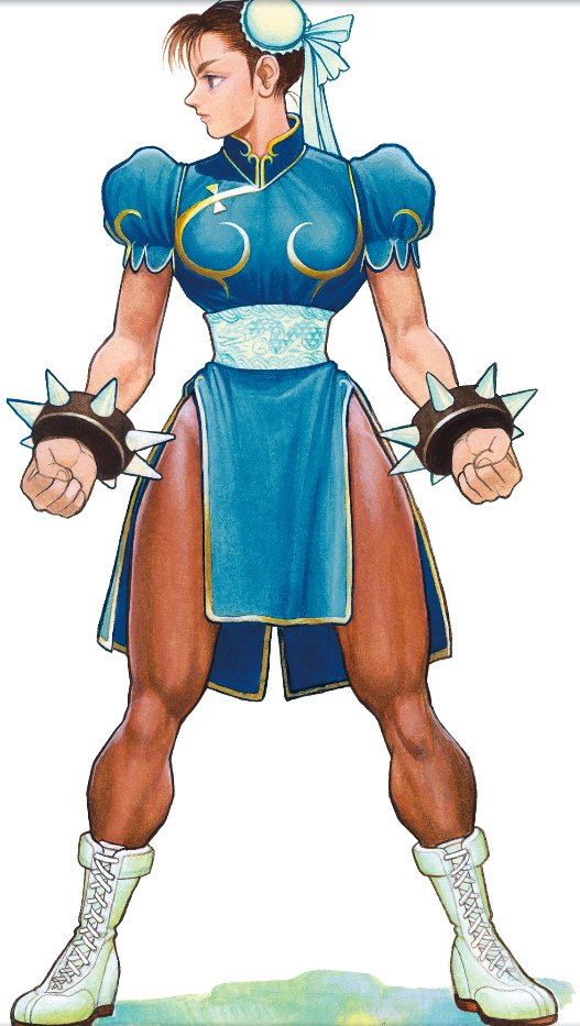 春麗(チュン・リー) 「最初の販促用立ちポーズイラスト 」|あきまんPLAMAX「GODZ ORDER」神翼騎士団のイラスト