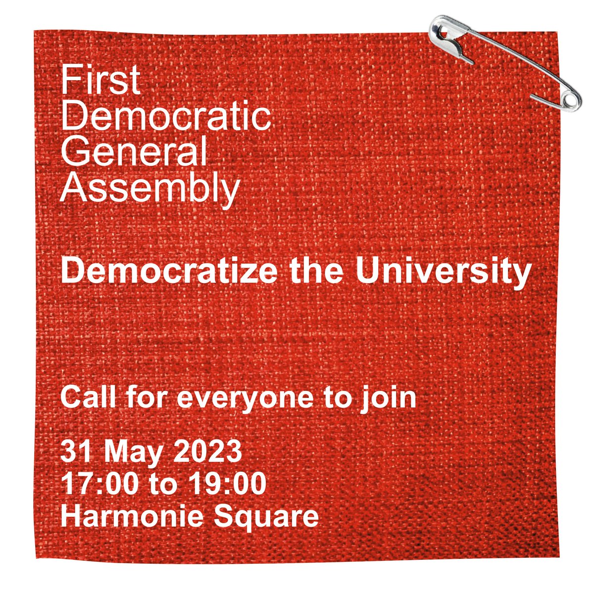we are the university! we are not some 'occupiers' or 'protestors' or exclusive from the general university body. we're demanding our rights to be implemented by the structures that are supposed to exist for us. come and join us on wednesday!