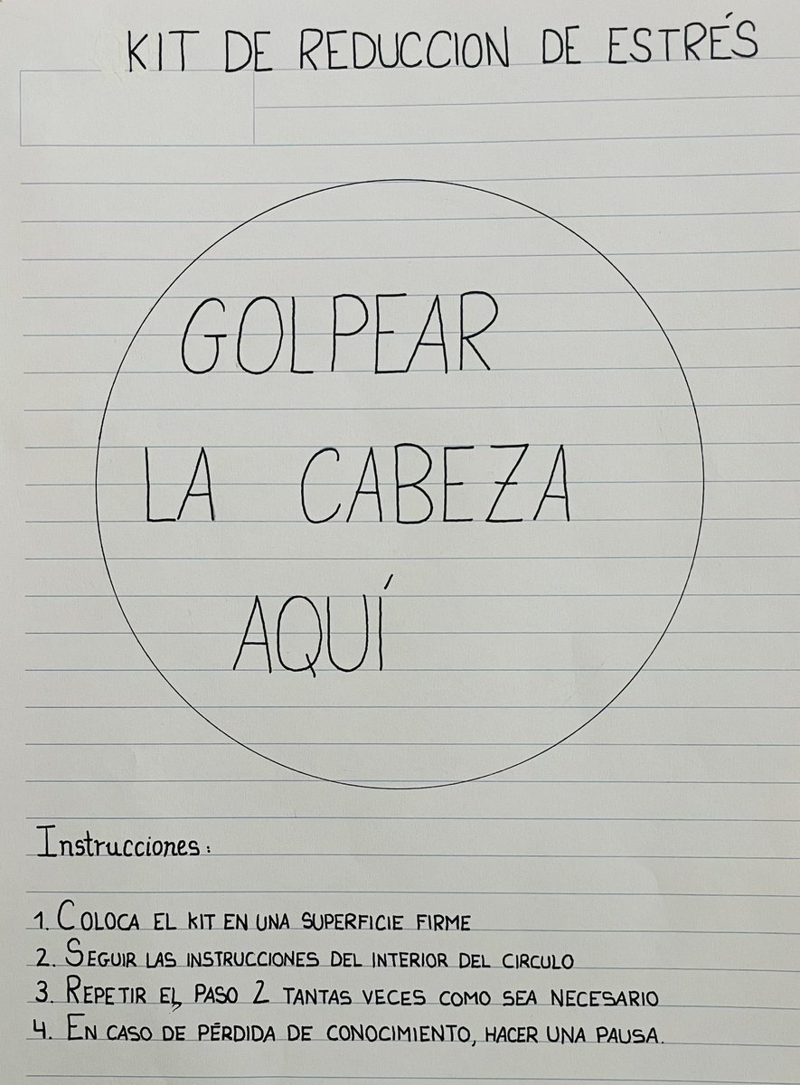 porrasborbon's tweet photo. Kit anti estrés. Encontrado encima de la mesa de una alumna del @ies_alhambra https://t.co/0EY3RDrL4o