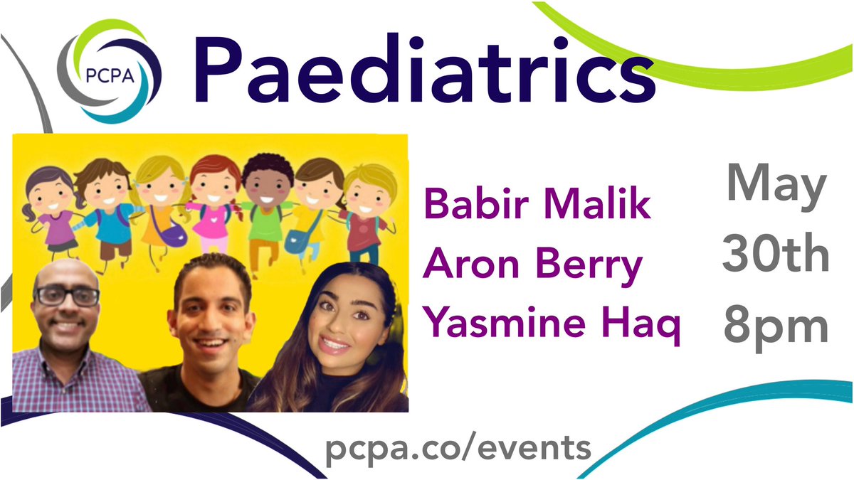 pcpa_org's tweet photo. Free Foundation Trainee Webinar

🌟 PAEDIATRICS 🌟

TOMORROW 
8-9pm May  30th, 2022

With @Babir1981 @Aron2092 &amp; @yasminehaq_ 

Link: https://t.co/ux6RrgXrDg

#PCPAevents https://t.co/dZCMauCXev