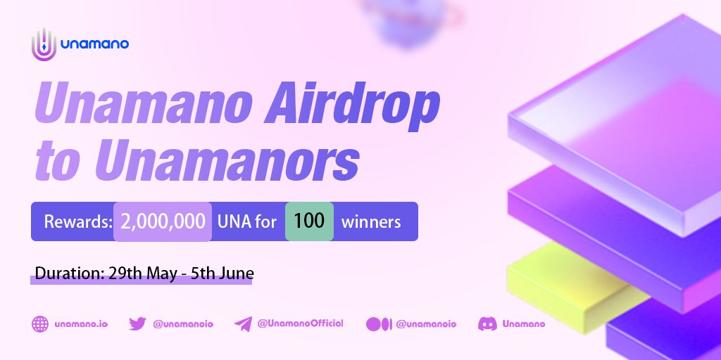 unamanoio's tweet photo. Are you ready for a New Adventure with us?✈️
🥳🔥🔥
Join the campaign on  @Giveaway_HQ  for a chance to win rewards worth  2,000,000 $UNA✨✨✨

Duration: 29th May - 5th June
👇 https://t.co/2OQIcn8tAk