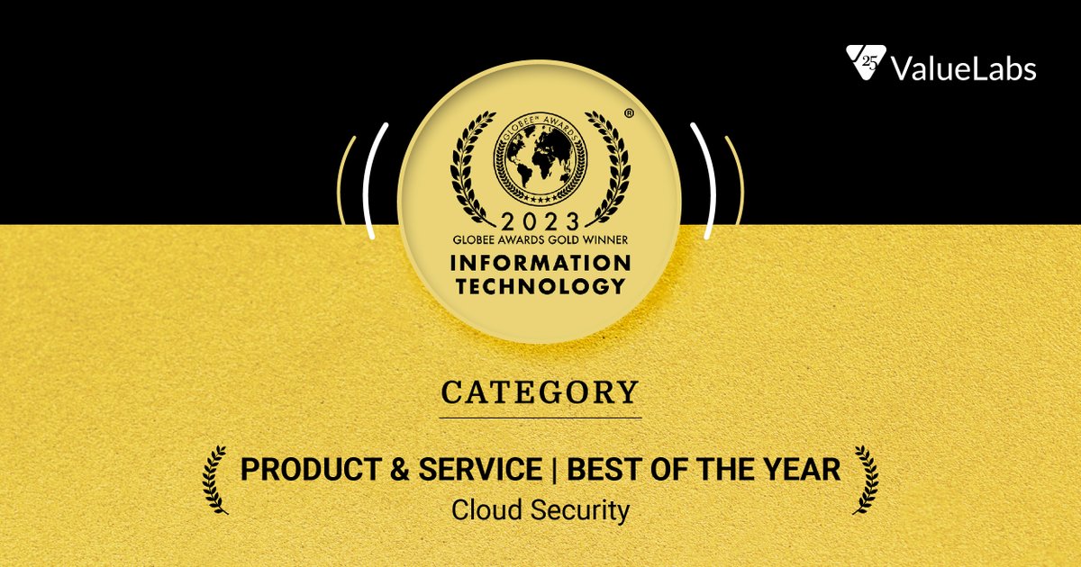 ValueLabs is honored to have been recognized as the Gold winner in the Cloud Security category at the prestigious 18th Annual 2023 Globee® Awards for Information Technology.
 
The @GlobeeAwards® celebrate and champion innovation, leadership and excellence in industries and…