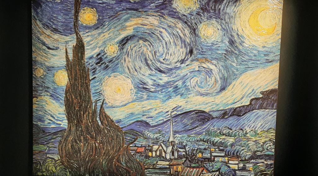 Bourse_Wayne's tweet photo. Ah ouais comme le truc Lego là #vangoghexp https://t.co/DDXqCkWDdz