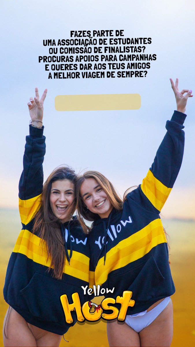 YellowtripPt's tweet photo. Queres fazer parte da família Yellow em 2024? 😎
Preenche já o nosso formulário e torna te um host na nossa viagem ✌️

https://t.co/zNI2XHu7rE https://t.co/kFMgXreLqe