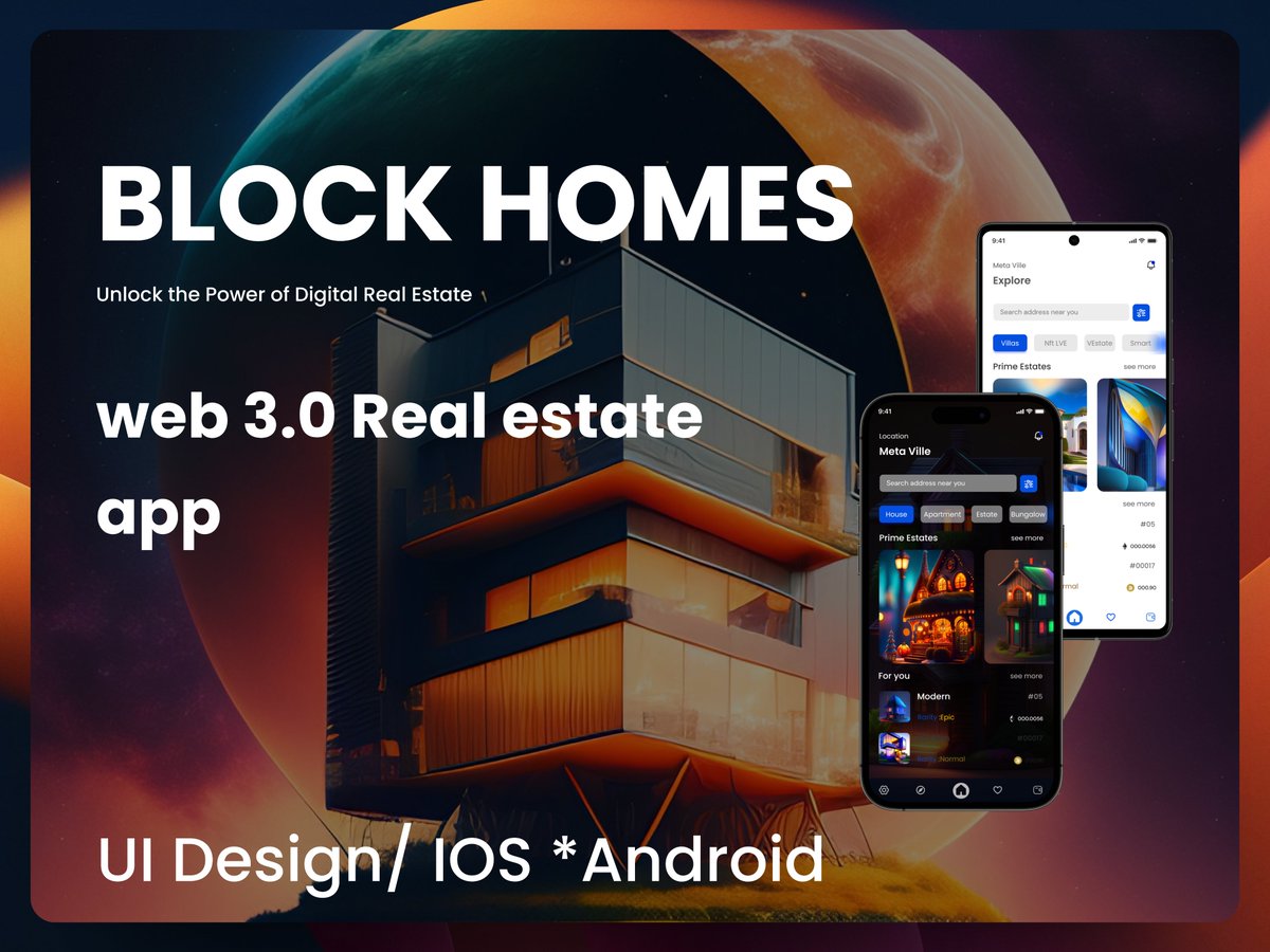 Say hello to BlockHomes 
The destination for every web3 enthusiast
You might ask 
what is Block Homes?
A  Short Thread🧵

#RealEstateTokenization #MetaverseInvesting #DigitalPropertyOwnership #BlockchainRevolution #InvestmentOpportunities