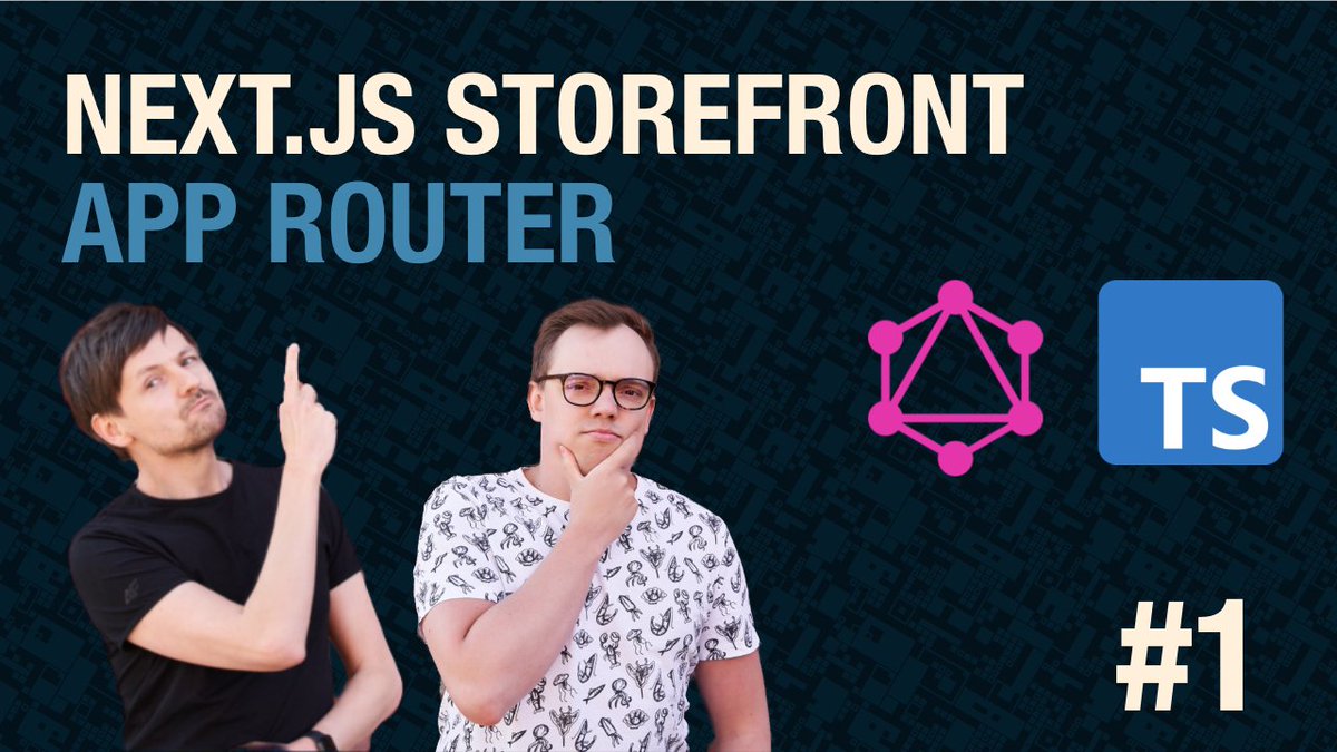 💥Here it is! 

Building an e-commerce storefront with Next.js 13 (App Router)  - a video series (Part 1)

- @nextjs 13 with RSC / App Router style
- @tailwindcss + @shadcn UI 
- GraphQL API by @getsaleor 

Happy to be joined by the excellent @MMiszy to make the app not only…
