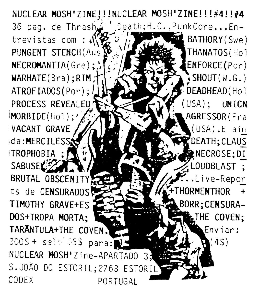 Nuclear Mosh zine 🇵🇹
1989
#nuclearmoshzine #metalunderground #portuguesemetal