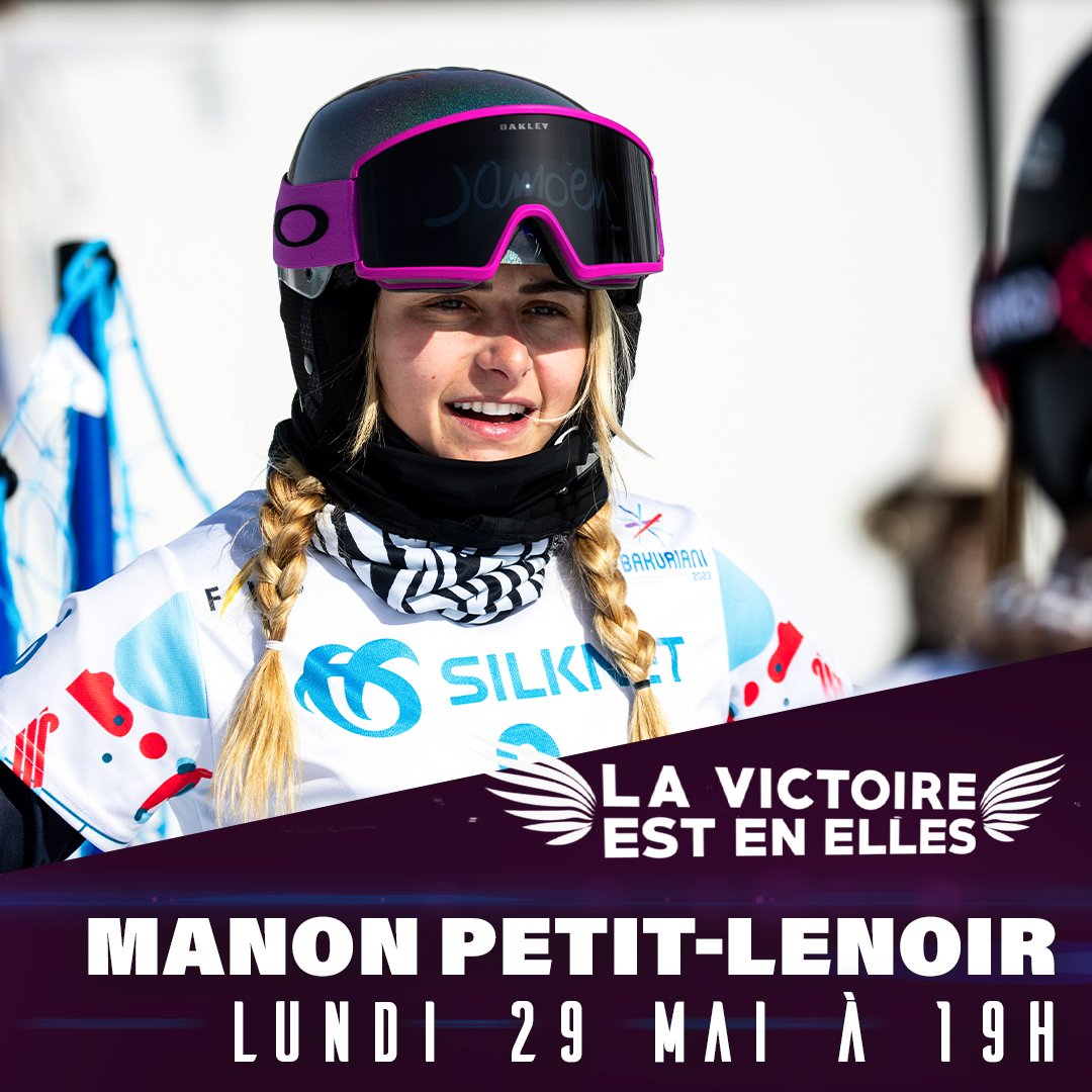 <a href="/MansPetitLenoir/">Manon Petit - Lenoir</a> revient sur la "meilleure saison de sa vie" ✨

Dans un nouveau numéro inédit de La Victoire est en Elles, <a href="/ADelperier/">Alexandre Delpérier</a> et @sejnaini reçoivent la snowboardeuse Manon Petit-Lenoir. 🏂

Rendez-vous ce soir à 19h !

<a href="/FedFranceSki/">FFS - Fédération Française de Ski</a> #snowboard <a href="/FranceOlympique/">FranceOlympique</a>