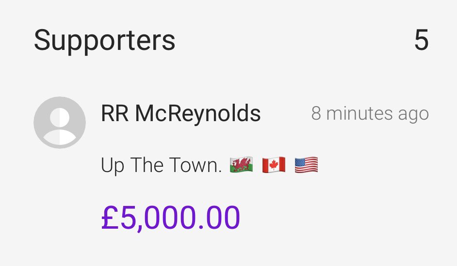 Wow 🤩 Thank you so very much @VancityReynolds & @RMcElhenney for your generous donation towards our charity match 🆚 @FCUtdofWxm in aid of #Wrexham Maelor Children’s Ward. It’ll make a positive difference to the lives of many children from across the area, diolch 💙@NWPolice