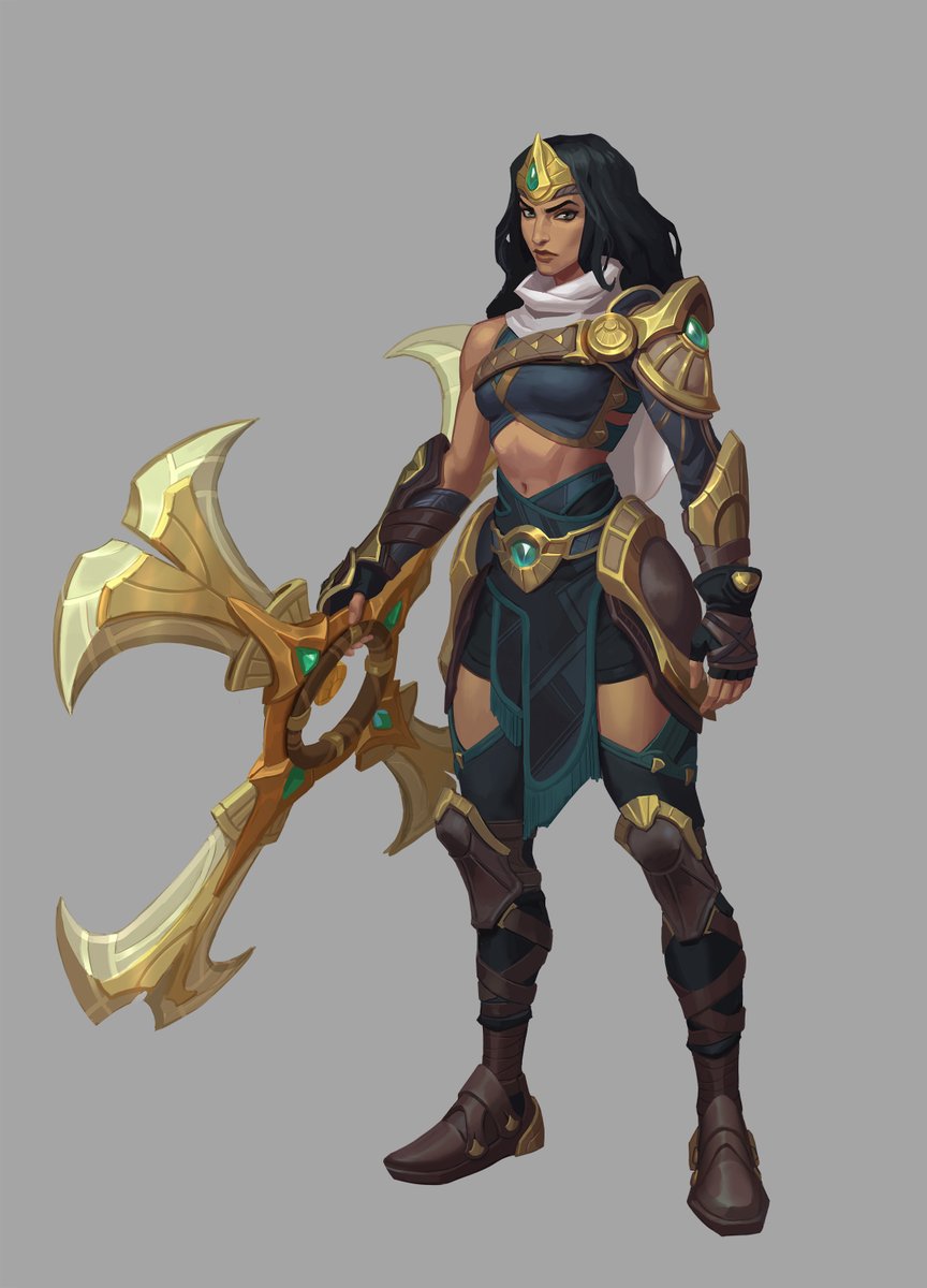 EnvarStudio's tweet image. Excited to share the concept we did for Sivir! Thank you to Charles and Minoh for all the feedback and direction and our amazing team! #art #LeagueOfLegends #conceptart