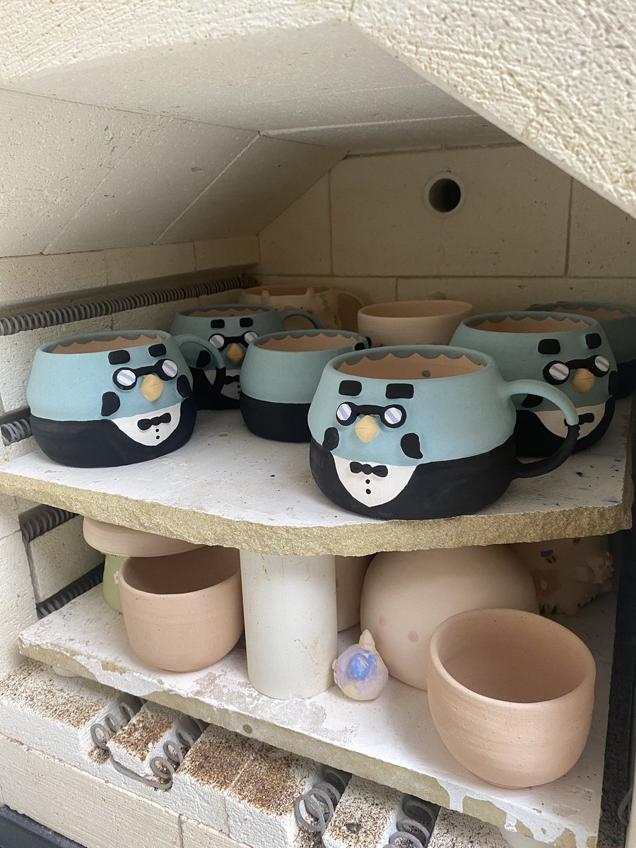 the brewsties have been bisque fired and are ready to be glazed ( •ᴗ•)⸝🥂⸜(•ᴗ• )