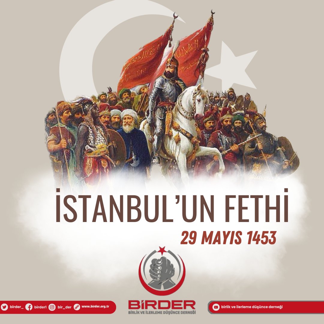 Alınan eğitim, inanç ve deha birleşince fetih olur. ”Onlarca kez denendi, kaybedildi” demeden medeniyetimize ilham veren Sultan Fatih ve kahraman ecdadımızı saygı ve rahmetle anıyoruz.

#İstanbul’unfethi
#29Mayıs1453