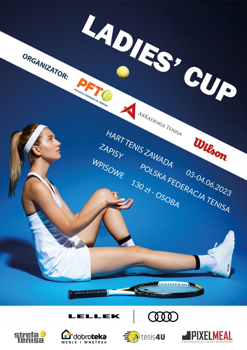 FederacjaTenisa's tweet photo. Ladies' Cup w PFT już 3 i 4 czerwca!

Gramy w 2 kategoriach: 3.06.2023 r.- DEBEL Open Amator Kobiet (dla początkujących pań) oraz 4.06.2023 r.-  DEBEL Open.

Lokalizacja: HART Tennis Center ul. Skośna 9, Zawada (8 km od Opola).
Informacje: 729 294 521

#tenis #polska #pft #opole https://t.co/4a5ba000Kd