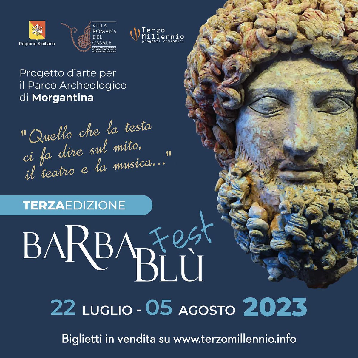 VisitSicilyOP's tweet photo. Pronti con la III Edizione del Barbablù Fest?
📷22 Luglio | Vinicio Capossela - Concerti Urgenti
📷29 Luglio | Alice canta Battiato - Eri Con Me
📷05 Agosto | Stefano Bollani - Piano Solo

Ticket su www.terzomillennio.infoarbablù Fest
#Aidone #Morgantina #eventisicilia23 https://t.co/Egp4NmYufT